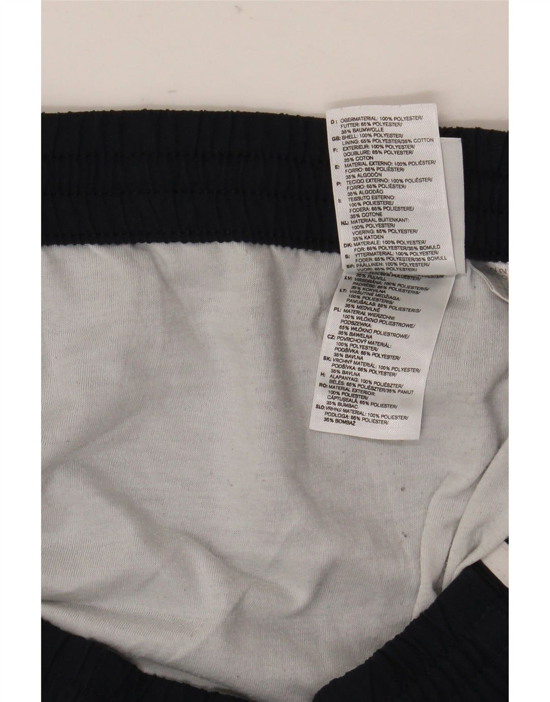 Męskie spodenki sportowe Adidas, duże, czarne, poliestrowe