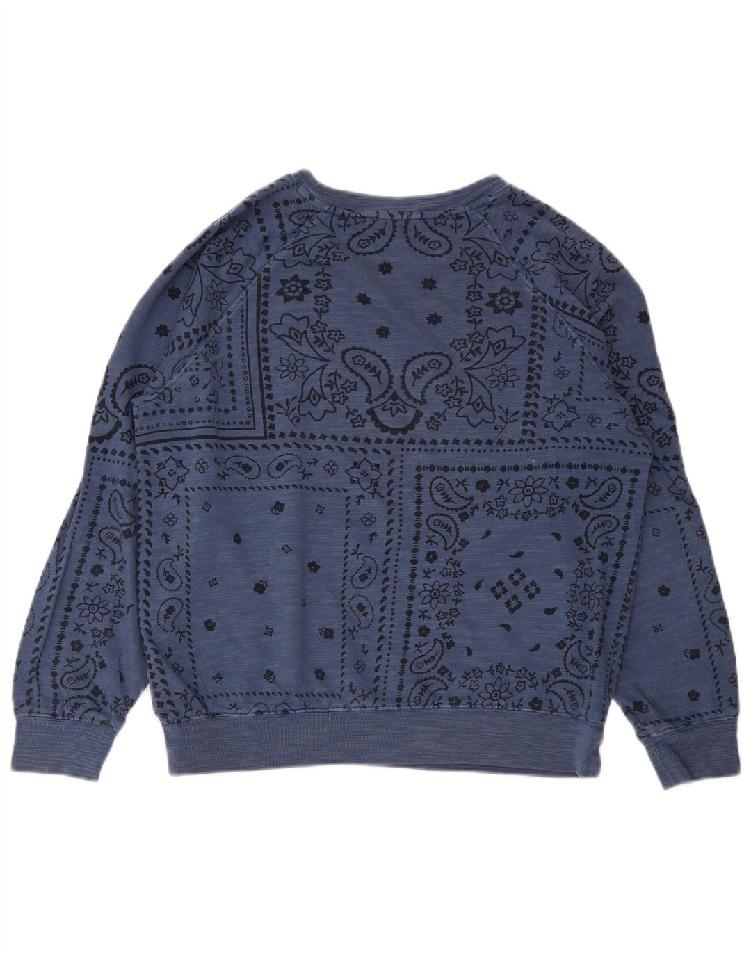 Marks & Spencer Damski sweter oversize UK 10 Small Blue Paisley