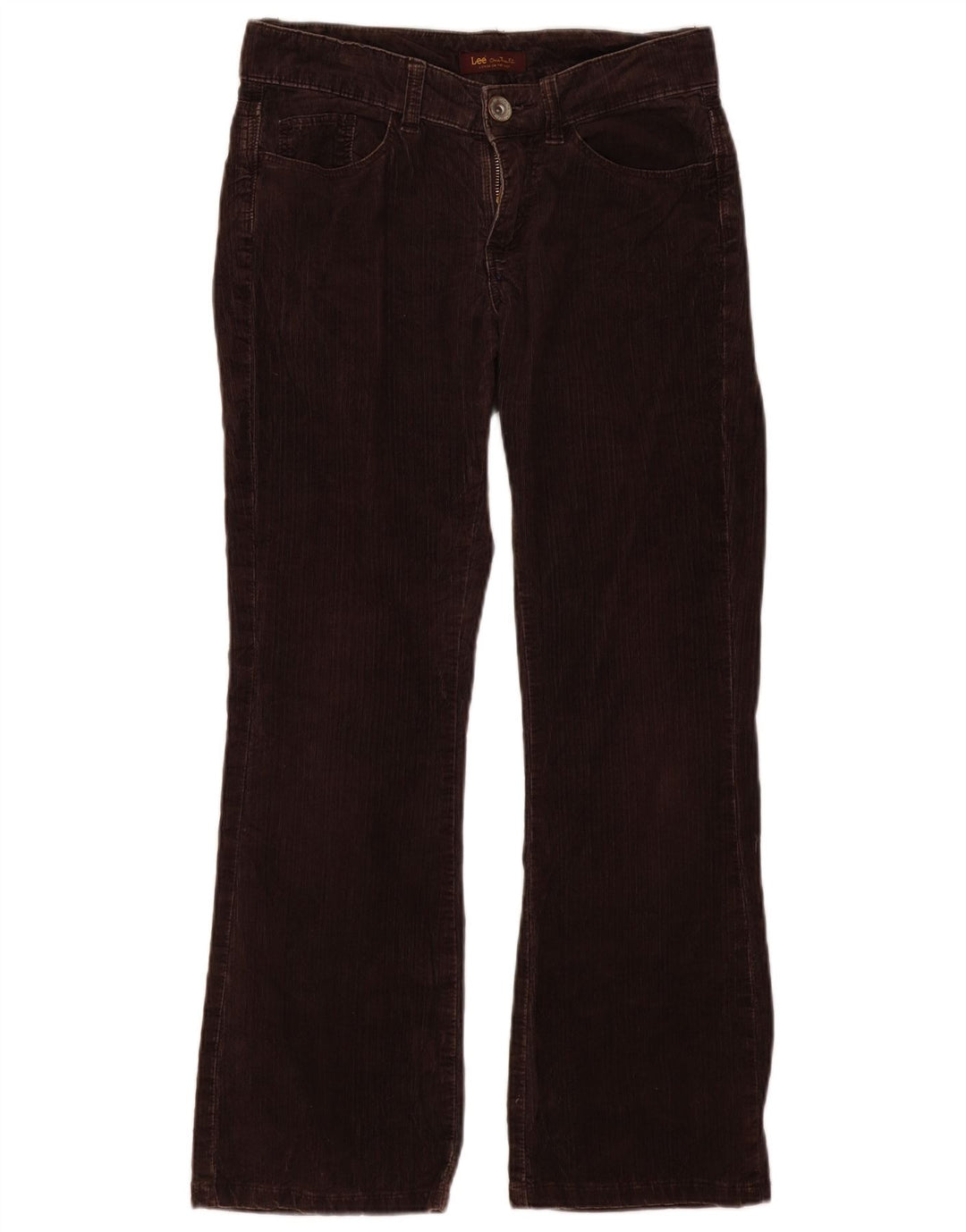 Damskie sztruksowe spodnie Lee Bootcut US 6 Medium W32 L29 Brązowa bawełna