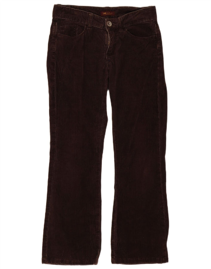 Damskie sztruksowe spodnie Lee Bootcut US 6 Medium W32 L29 Brązowa bawełna