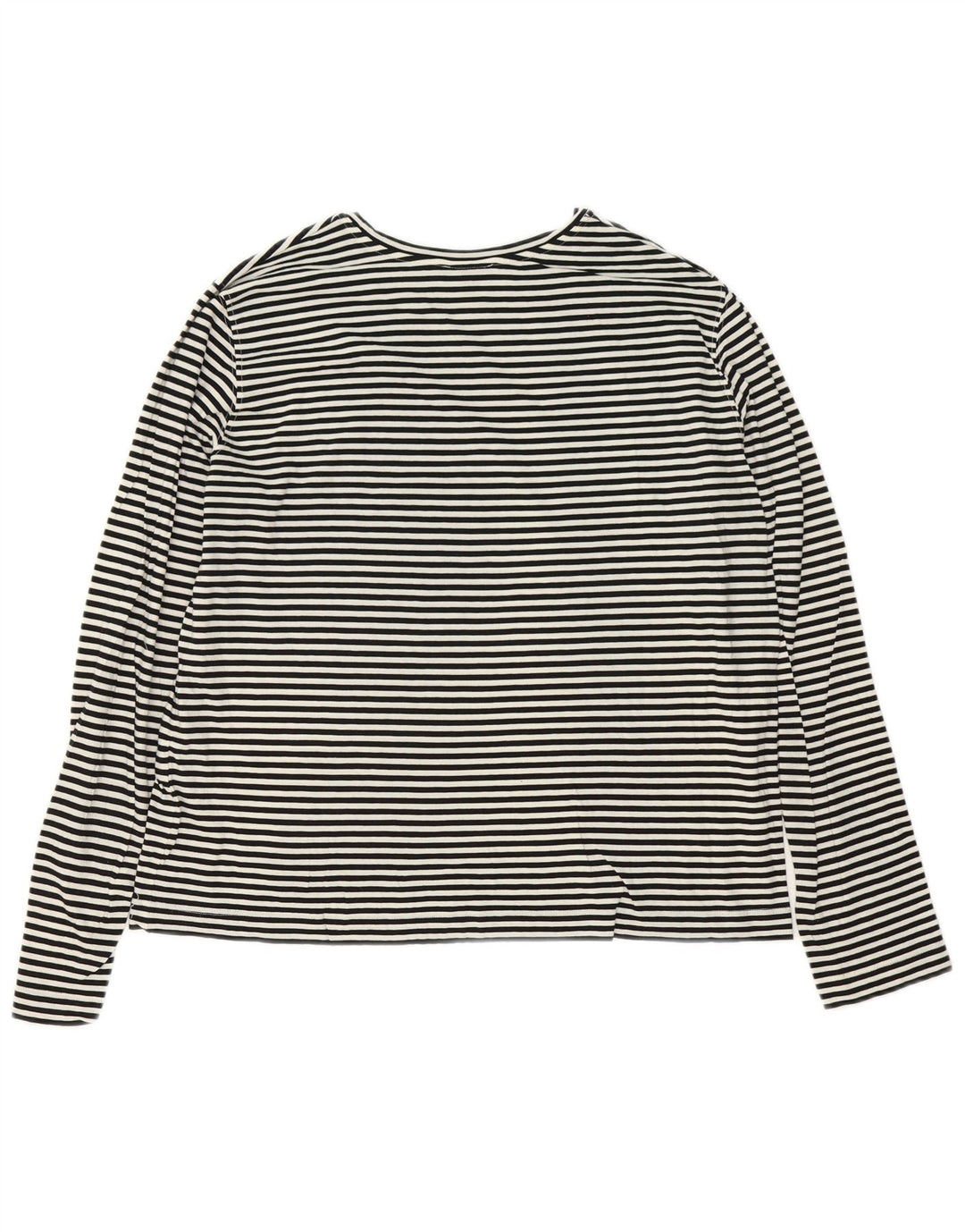 Damski top Massimo Dutti z długim rękawem UK 16, duży, biały w prążki