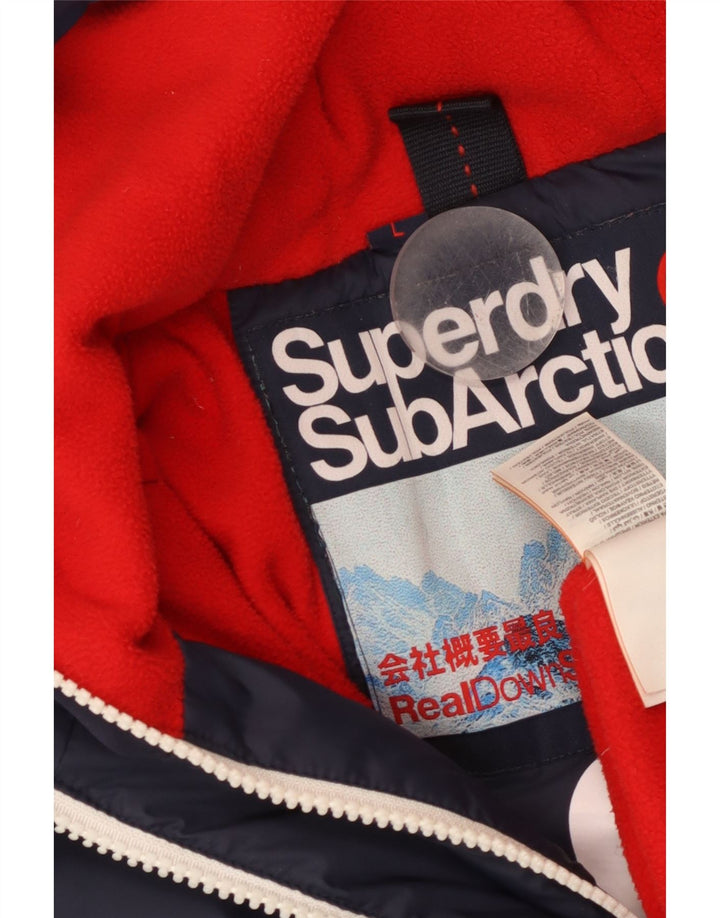 Męska wyściełana kurtka Superdry SubArctic Graphic UK 40, duża, granatowa