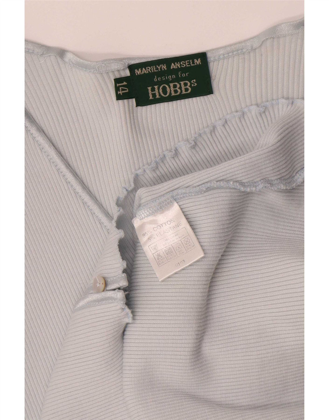 Damski sweter rozpinany Hobbs, UK 14, średni niebieski, bawełniany