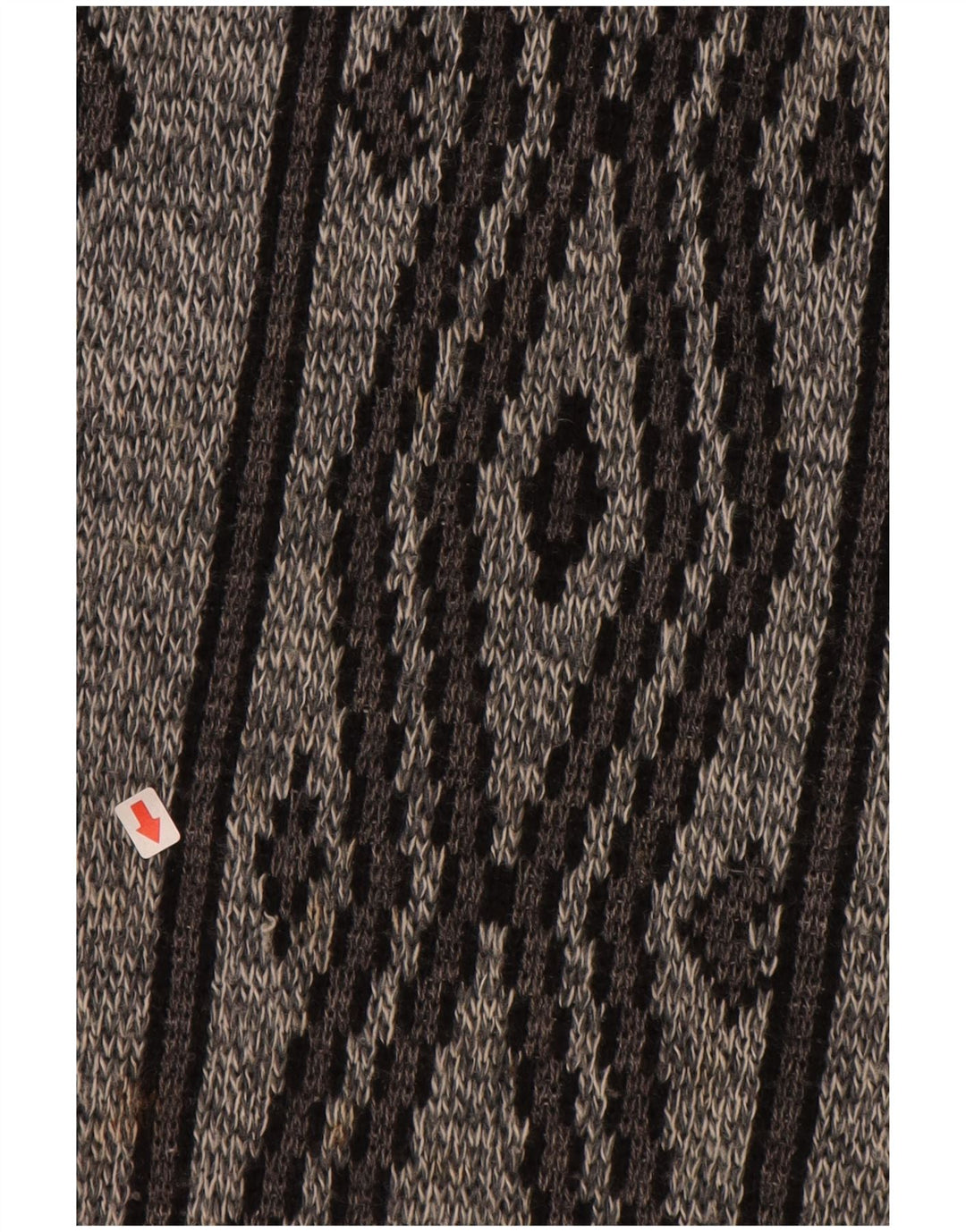 ANGELO LITRICO Męski sweter z okrągłym dekoltem IT 52/54 Duży szary geometryczny