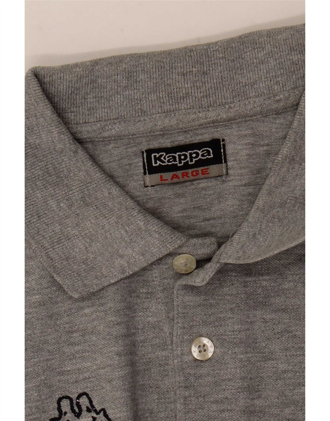 Męska koszulka polo Kappa, duża, szara