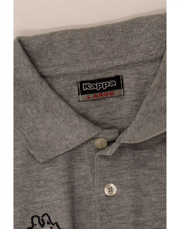 Męska koszulka polo Kappa, duża, szara