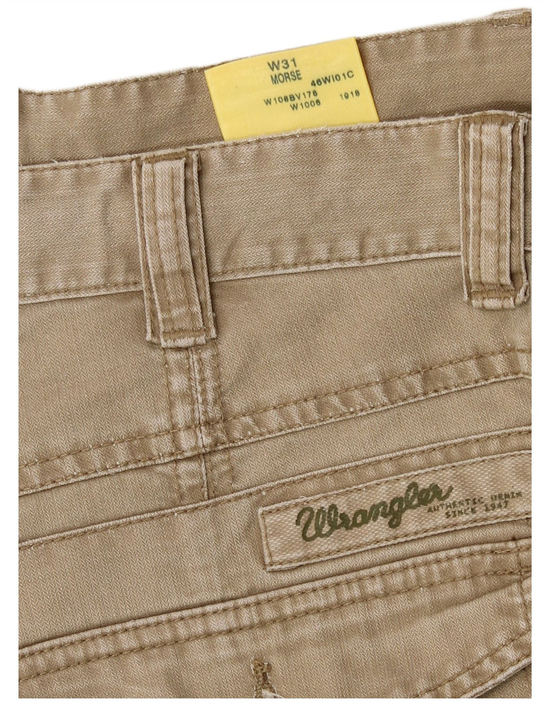 Męskie spodenki chino Wrangler Morse W31 średniej beżowej bawełny