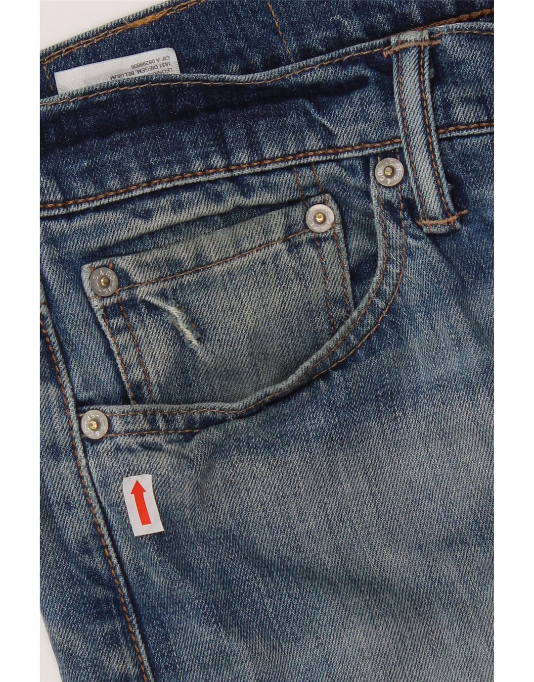 Męskie jeansy Levi's 513 Slim Straight W32 L32 Niebieskie bawełniane