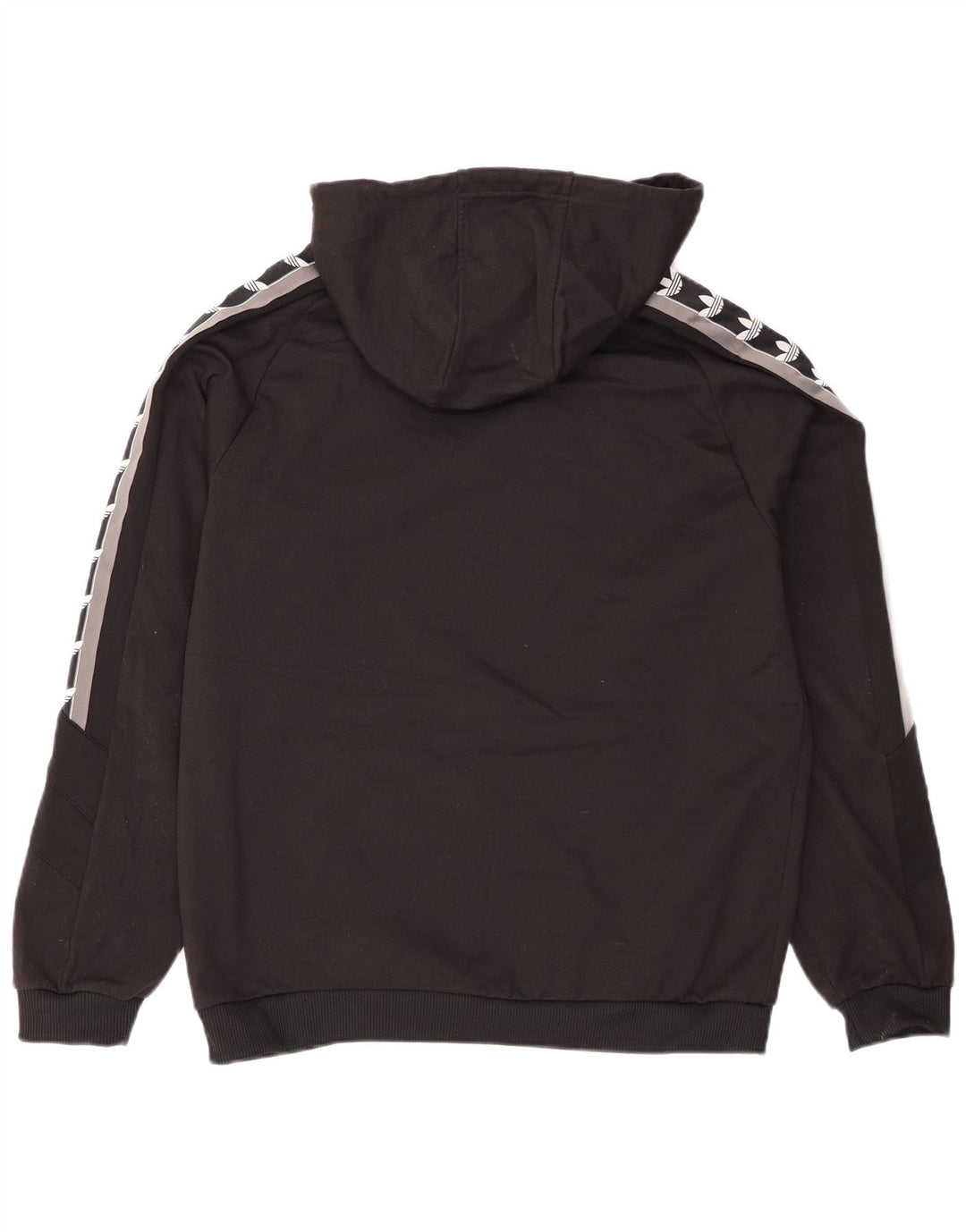Męska bluza z kapturem Adidas z grafiką, średnia czarna, poliester z blokami kolorów
