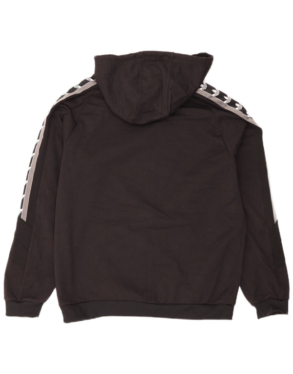 Męska bluza z kapturem Adidas z grafiką, średnia czarna, poliester z blokami kolorów