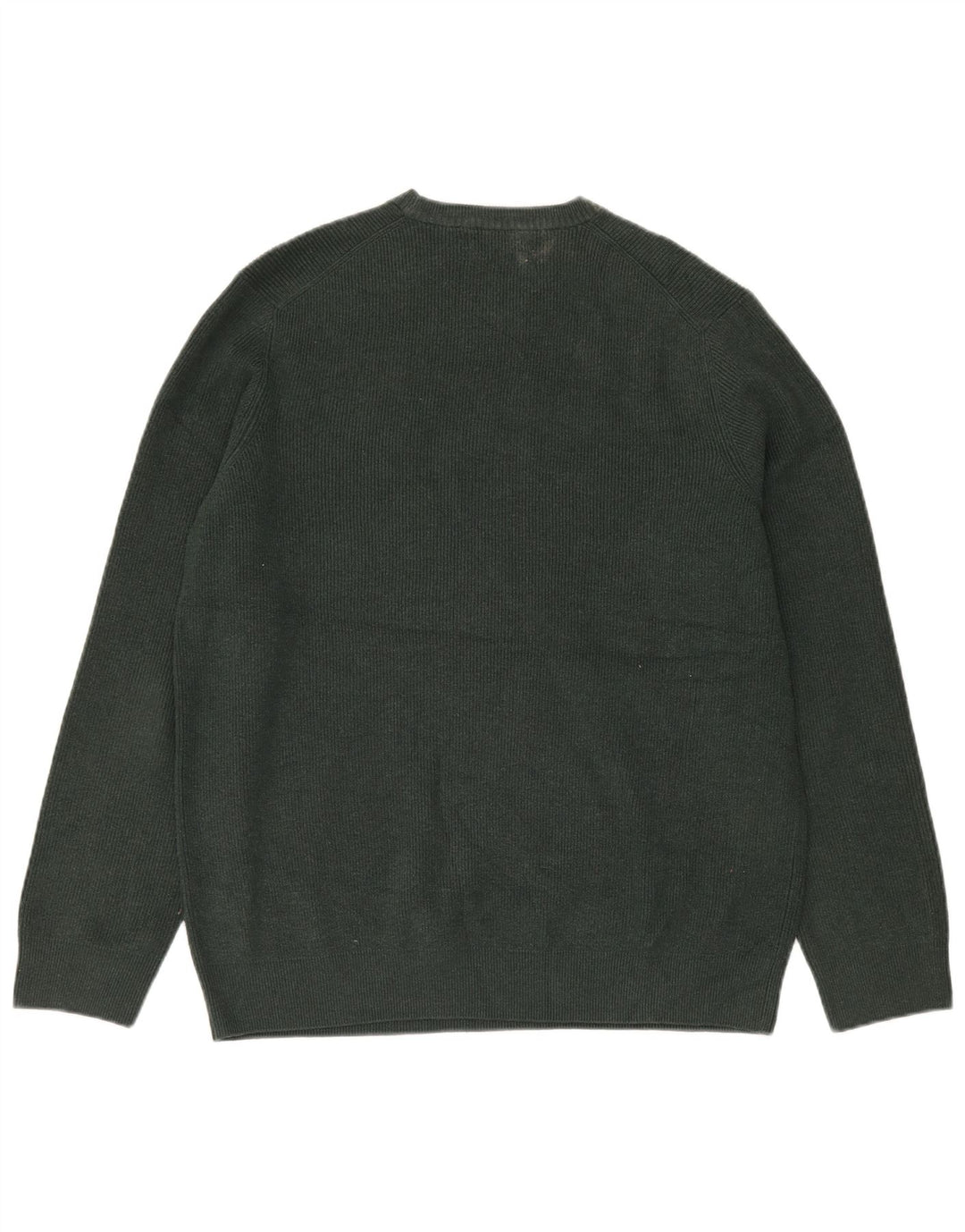 Marks & Spencer Męski sweter z okrągłym dekoltem XL, zielony, poliester