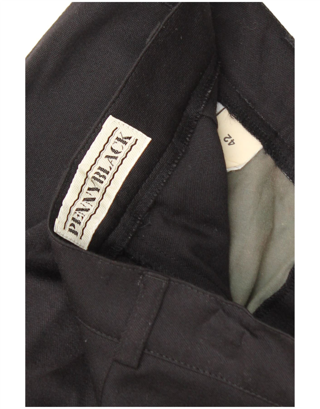 Damskie spodnie chino z wysokim stanem PENNY BLACK IT 42 Medium W26 L30 Czarne