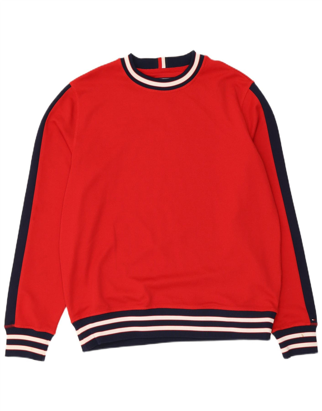 Męski sweter Tommy Hilfiger, duży, czerwony, kolorowy poliester