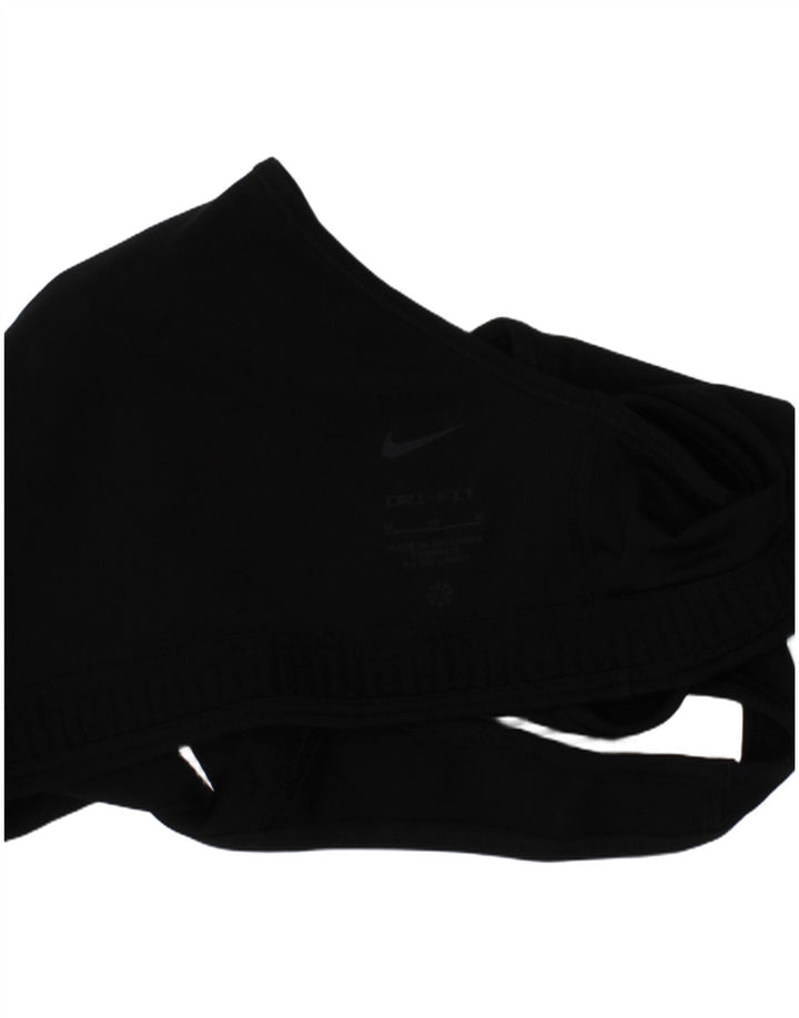 Damski top sportowy z biustonoszem Nike, średni czarny sportowy