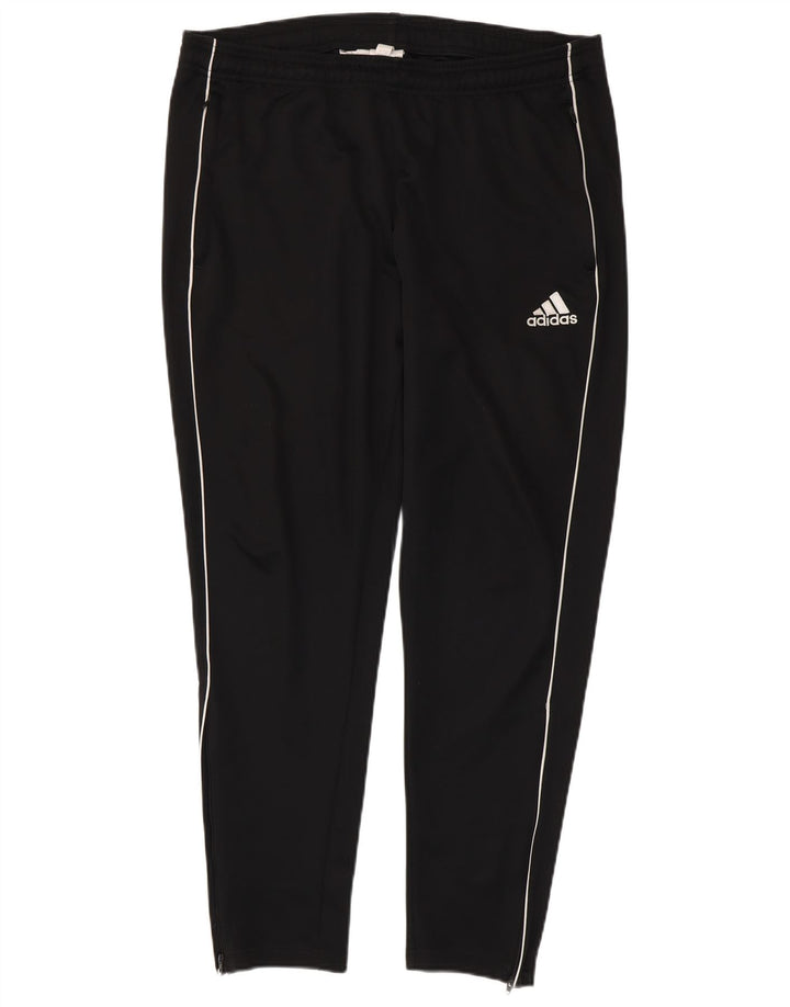 Męskie spodnie dresowe ADIDAS, duże, czarne, poliestrowe