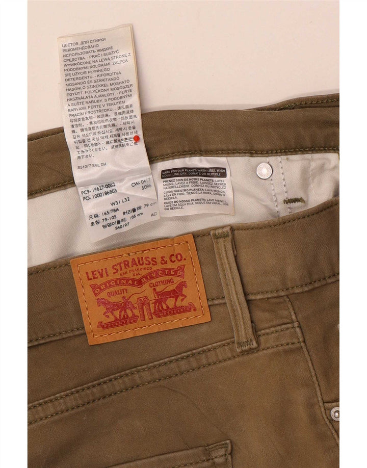 Męskie jeansy Levi's 312 Shaping W31 L30 Beżowa bawełna