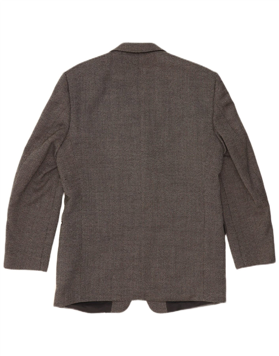 REDGREEN Męska marynarka zapinana na 3 guziki EU 50, duża, szara, wełniana w cętki