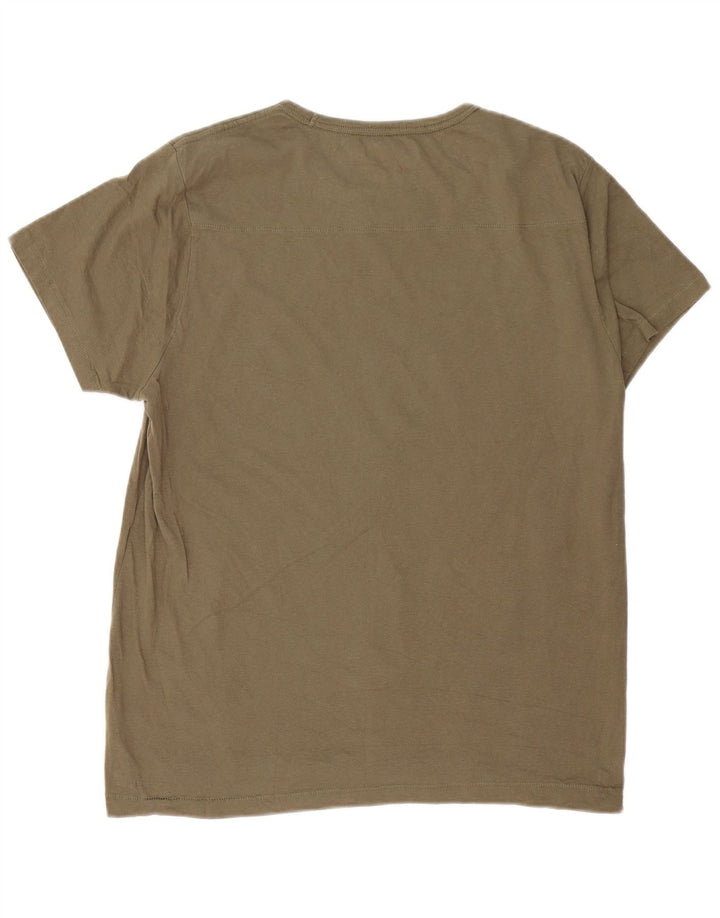 T-shirt męski French Connection Top XL, bawełna khaki