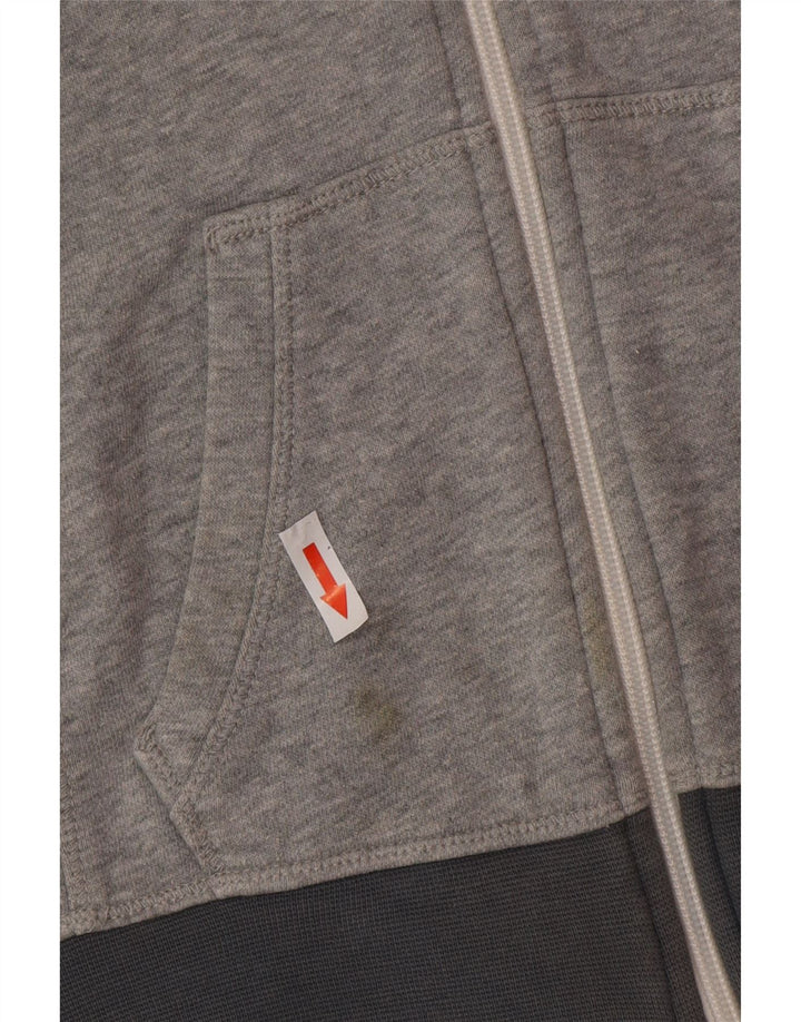 Dziewczęcy sweter z kapturem i zamkiem Nike, 10-11 lat, średnioszary, bawełniany