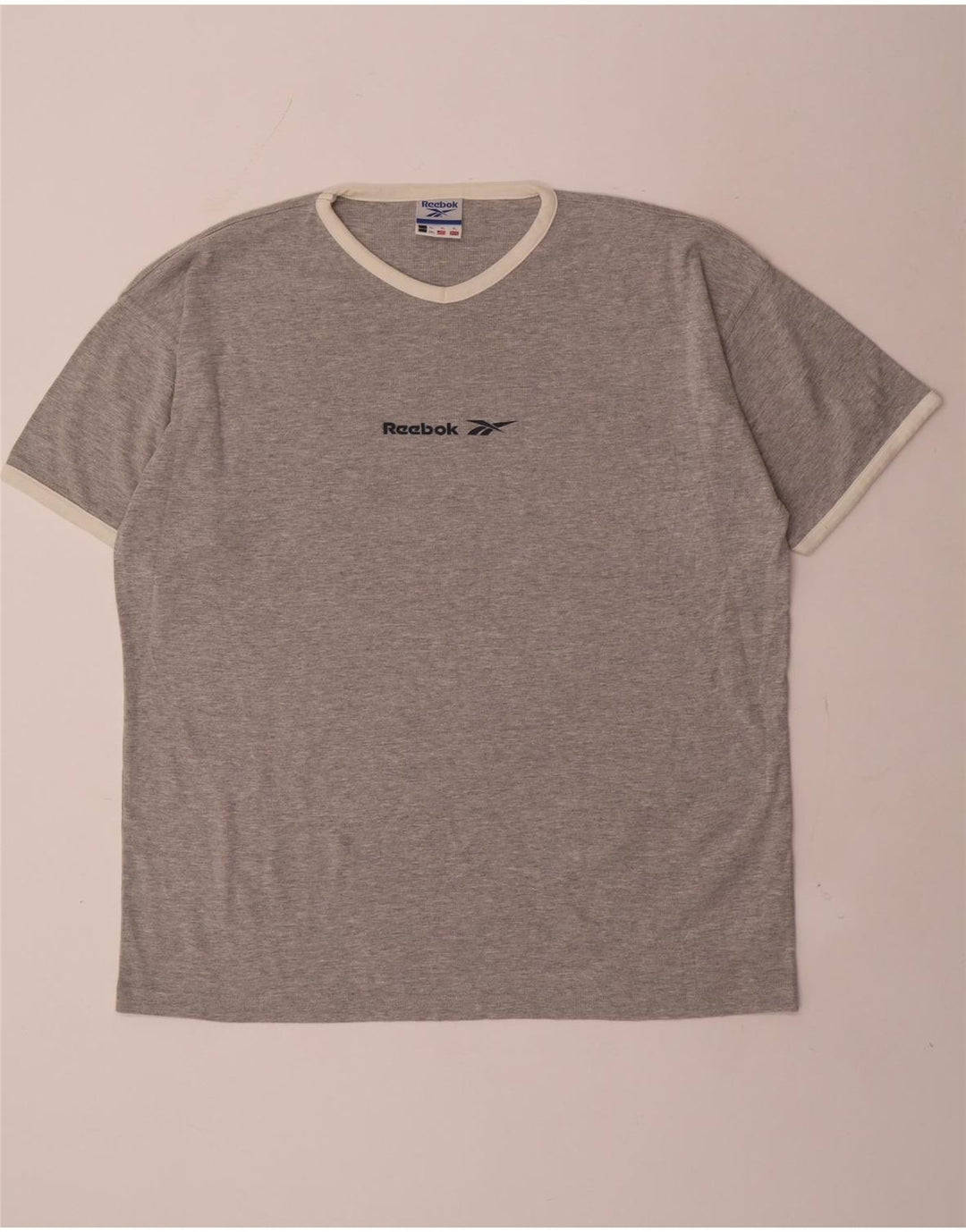 T-shirt męski Reebok Top XL, szary, bawełniany