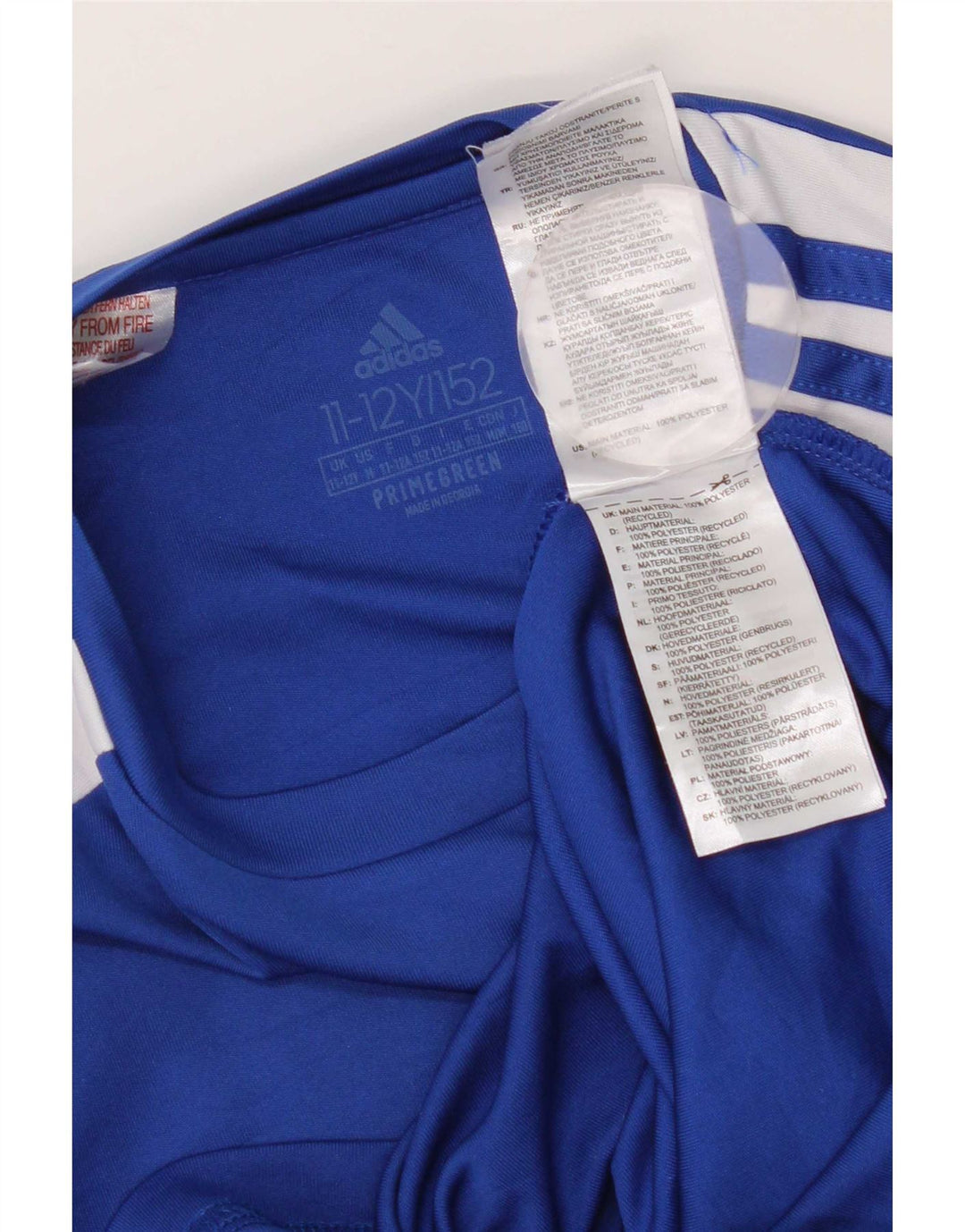 Chłopięca koszulka Adidas Aeroready Top 11-12 lat, niebieska, poliestrowa