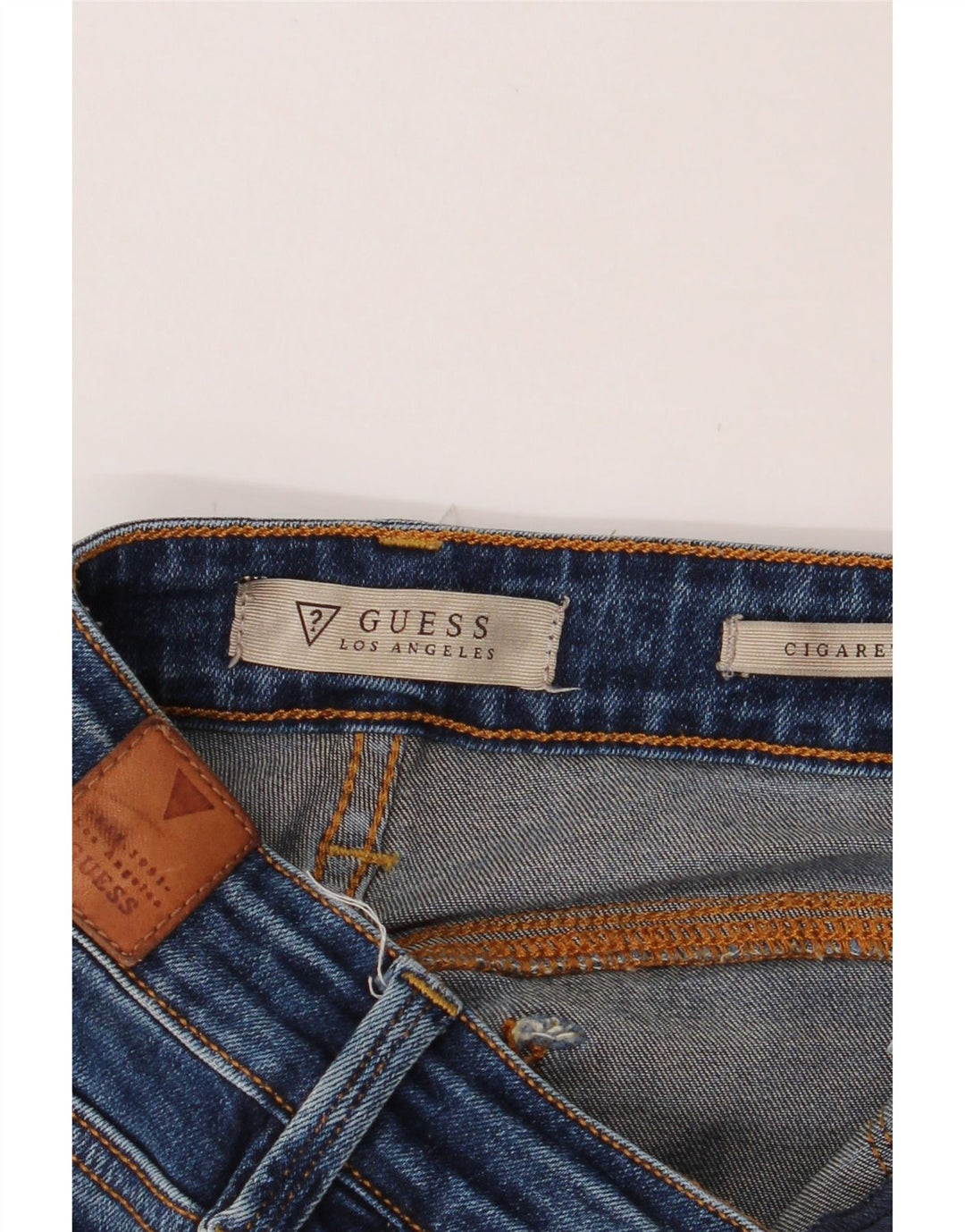 GUESS Womens Cigarette Straight Jeans W26 L29 Blue Cotton Vintage Guess and Second-Hand Guess from Messina Hembry 