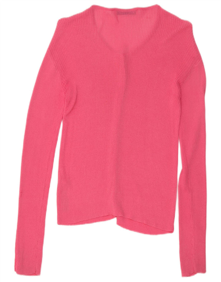 Sweter damski Zara Cardigan UK 14 Średni różowy wiskoza