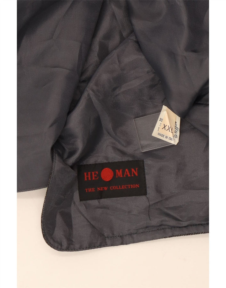 Vintage męska kamizelka 2XL szara wełna