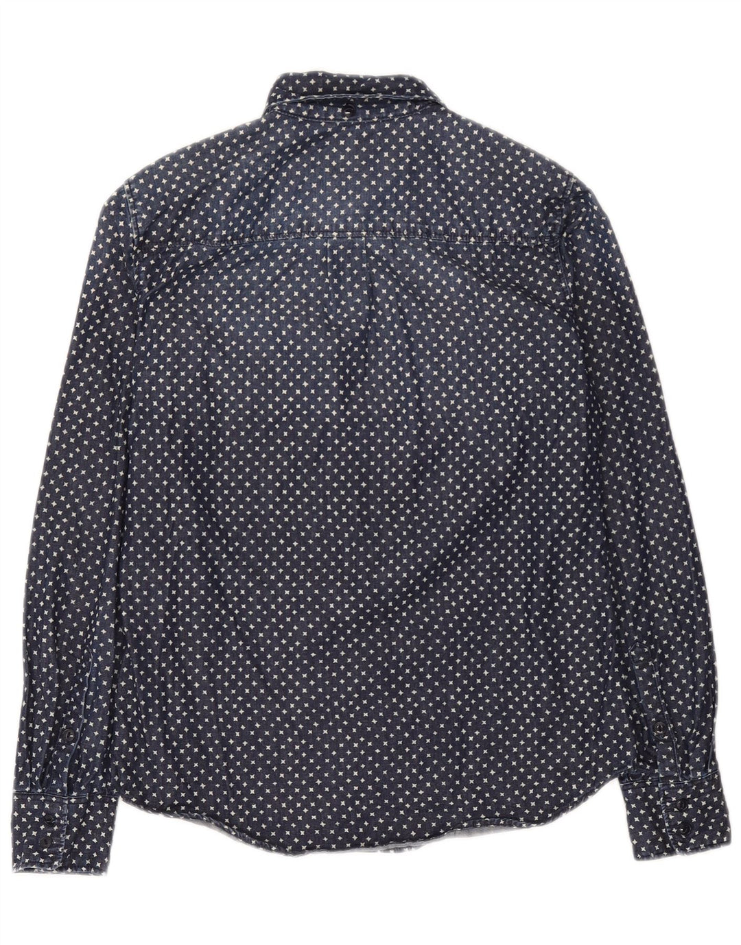 Damska koszula dżinsowa oversize J. Crew z abstrakcyjnym wzorem US 2 XS, granatowa