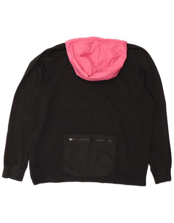 Męska bluza z kapturem i zamkiem błyskawicznym Nike, XL, czarna, z blokami kolorów, bawełniana