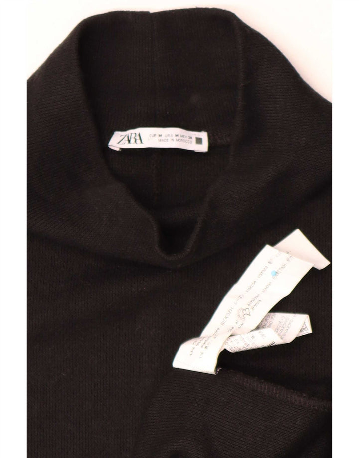 Damska sukienka oversize Zara UK 14, średnia czarna wiskoza