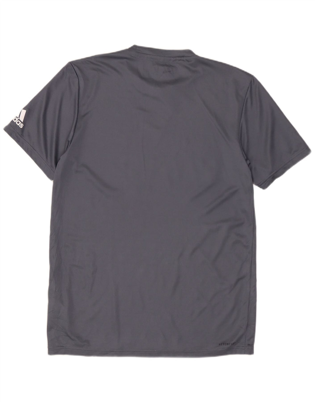 Męski T-shirt z grafiką ADIDAS Longwood, mały, szary, poliester