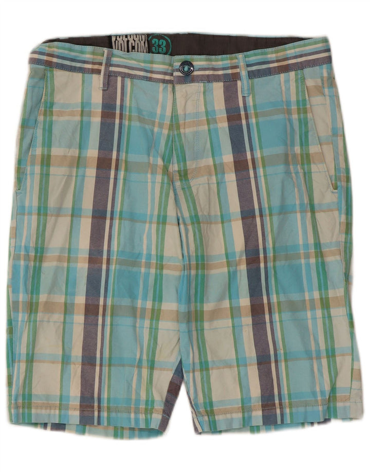 Męskie spodenki Chino Volcom W33 Średnia wielokolorowa bawełniana krata