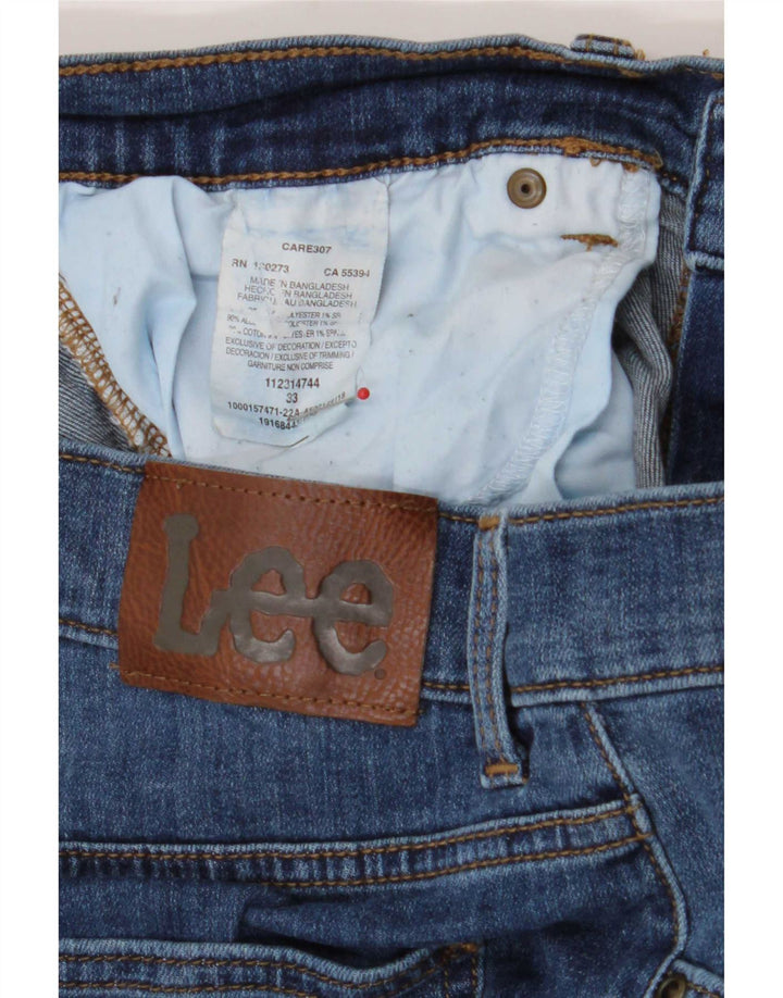 Męskie spodenki jeansowe Lee W33, duże, niebieskie, bawełniane