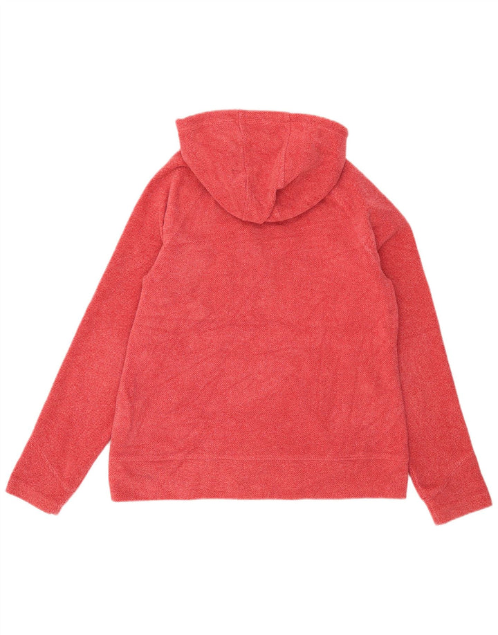Damski sweter z kapturem i zamkiem Carhartt US 8/10, średni, czerwony, nakrapiany poliester