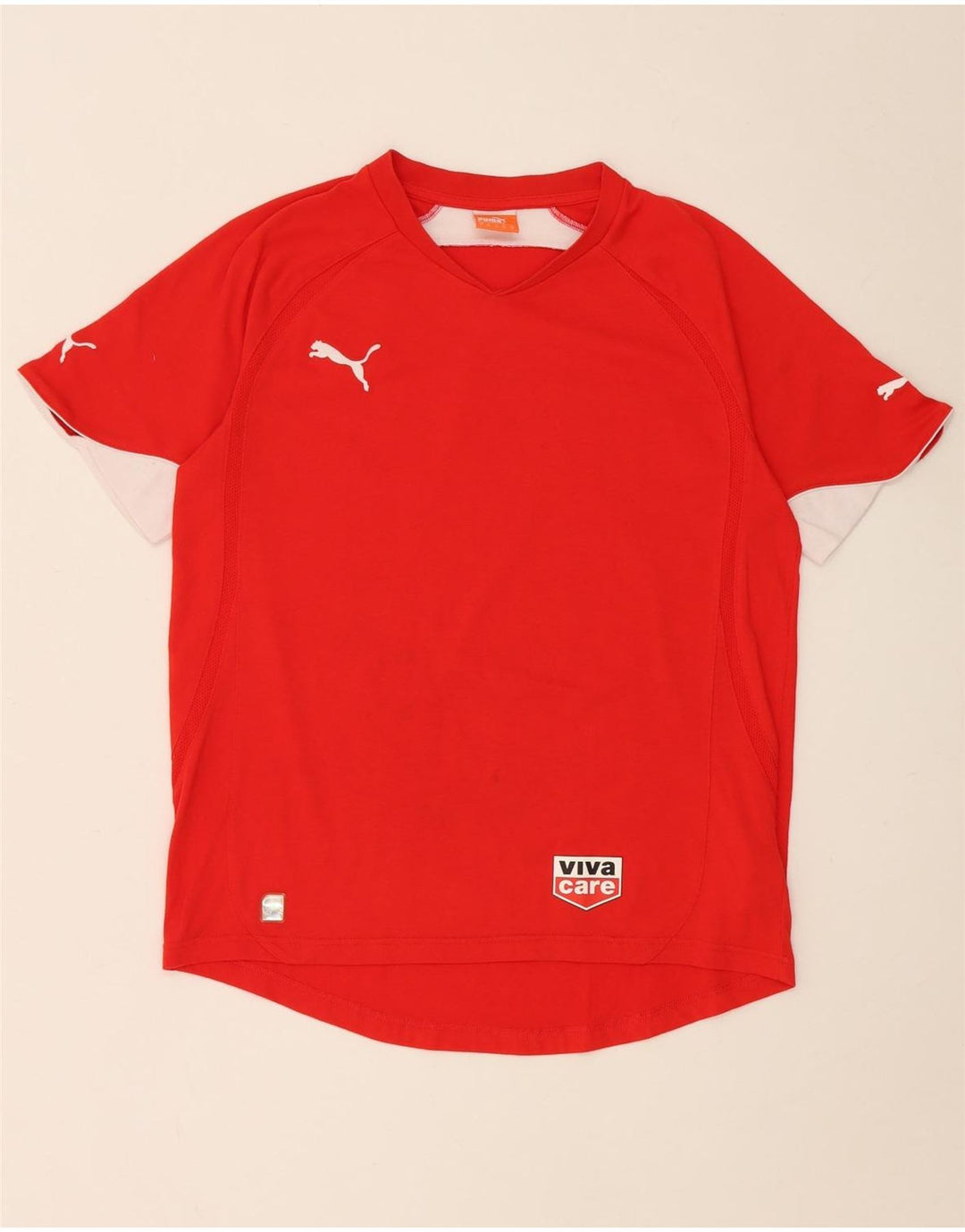 T-shirt męski Puma Top, poliester w kolorze średniej czerwieni