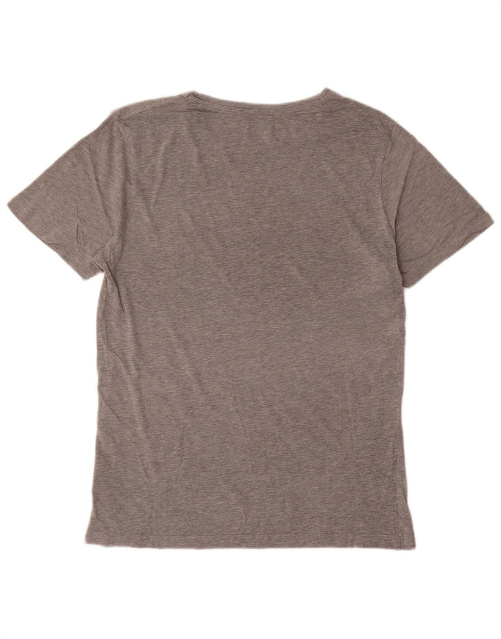 Męski T-shirt z grafiką Jack & Jones, średnioszary, bawełniany