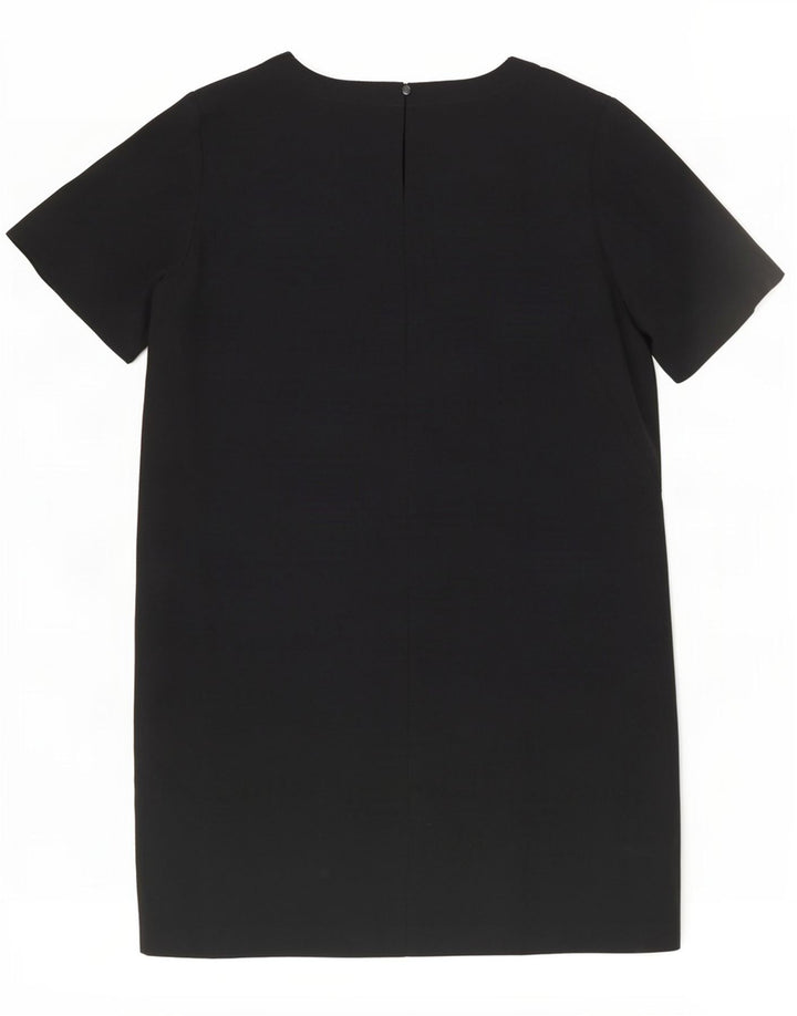 Marks & Spencer Damska sukienka oversize typu shift UK 16, duża, czarna, poliester