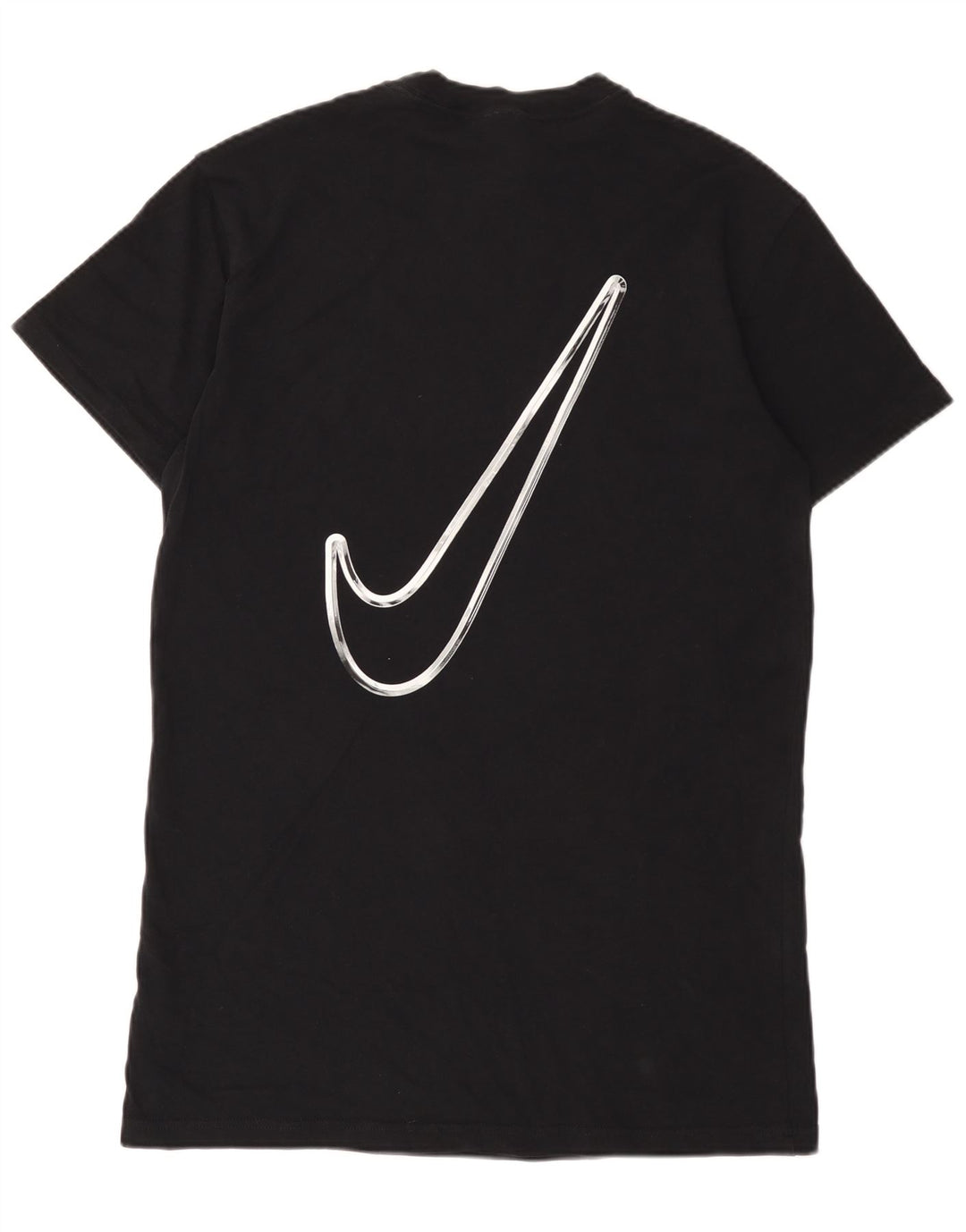 Męski T-shirt Nike Swoosh Graphic Top, średni czarny, bawełniany