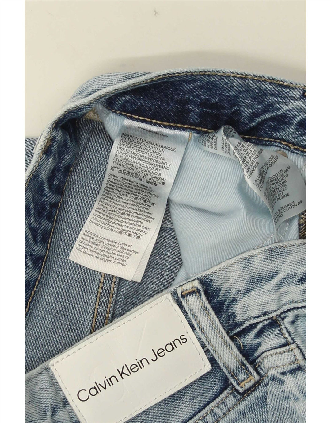 Męskie jeansy Bootcut Calvin Klein W30 L33 Niebieskie, bawełniane