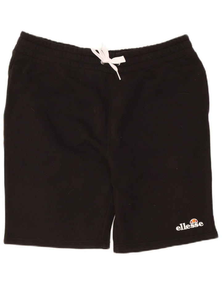 Męskie spodenki sportowe Ellesse, duże, czarne, bawełniane