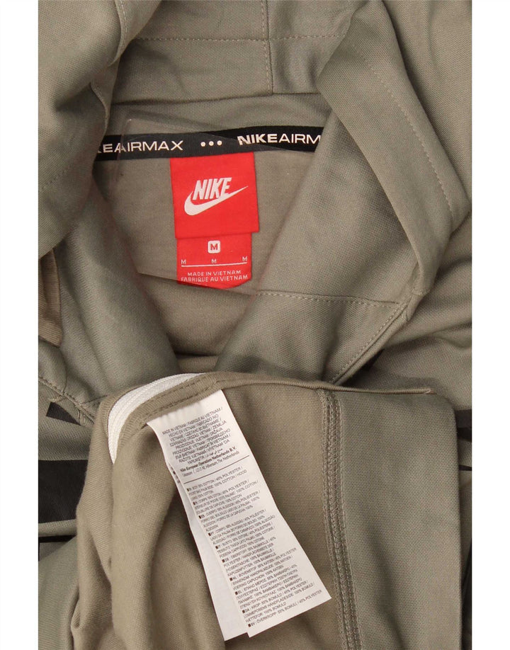 Męski dres Nike z grafiką, średni khaki, bawełna