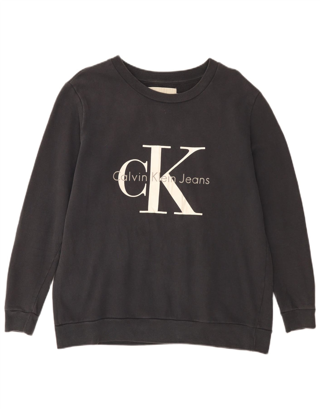 Męski sweter z grafiką CALVIN KLEIN JEANS, mały, czarny
