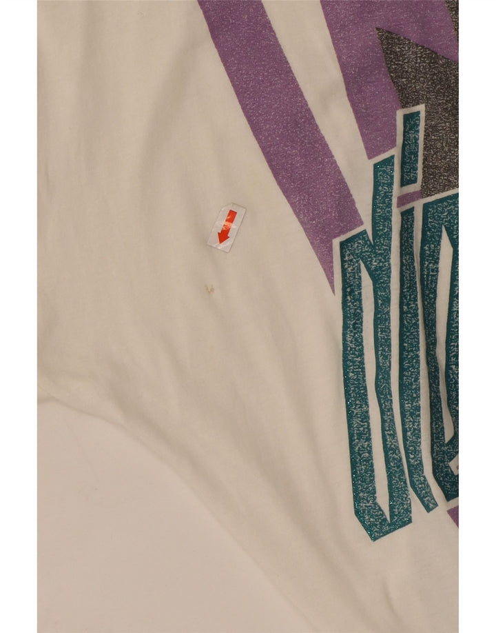 Damska koszulka z grafiką DIESEL Top UK 10, mała, biała