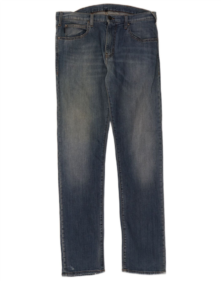 Armani Męskie J45 Slim Jeans W32 L31 Niebieski