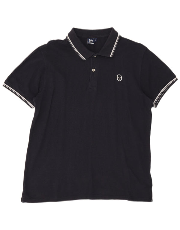 Męska koszulka polo Sergio Tacchini, średnia, granatowa, bawełniana