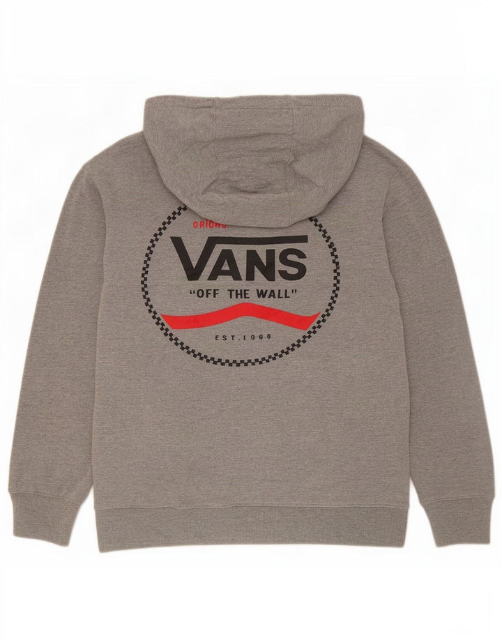 Męski sweter z kapturem Vans z grafiką, mały, szary, nakrapiany