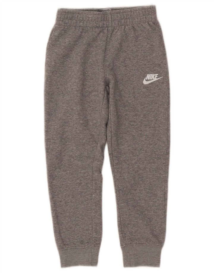 Chłopięce spodnie dresowe Nike, 5-6 lat, średnioszare, bawełniane w plamki