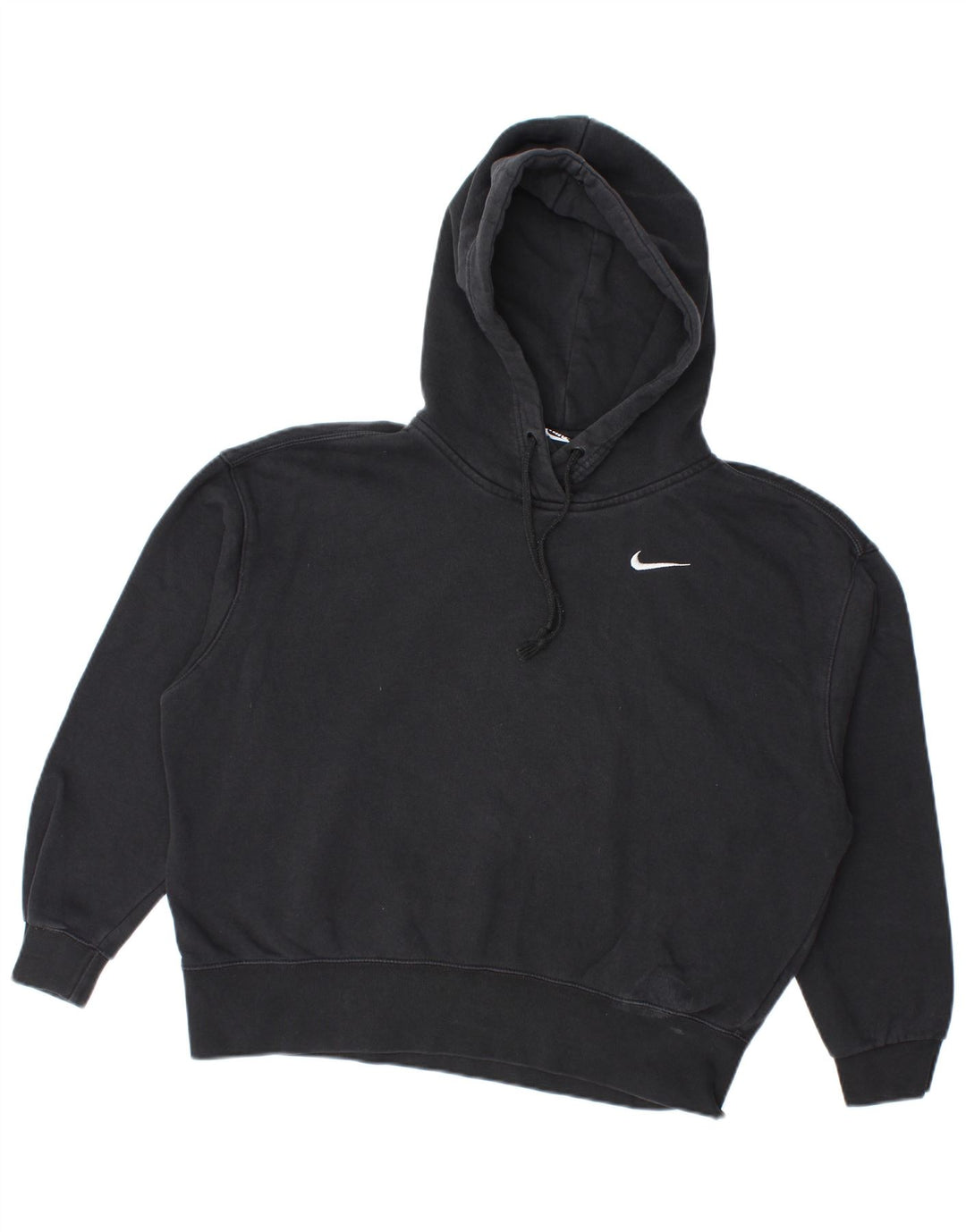 Damski sweter oversize z kapturem Nike UK 10, mały, czarny, bawełniany