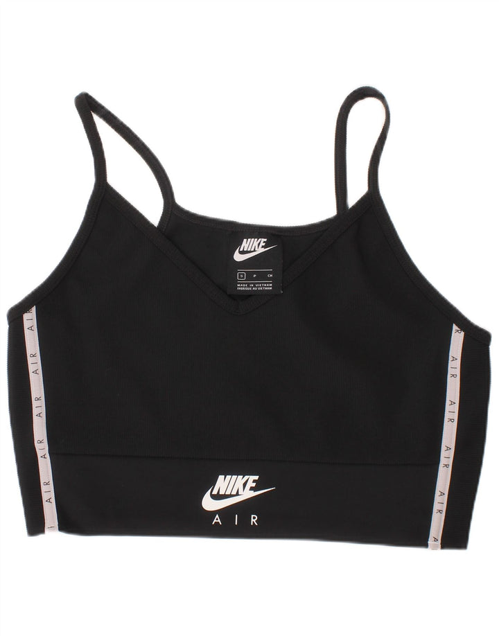 NIKE Womens Sport Bra Graphic Vest Top Small Black